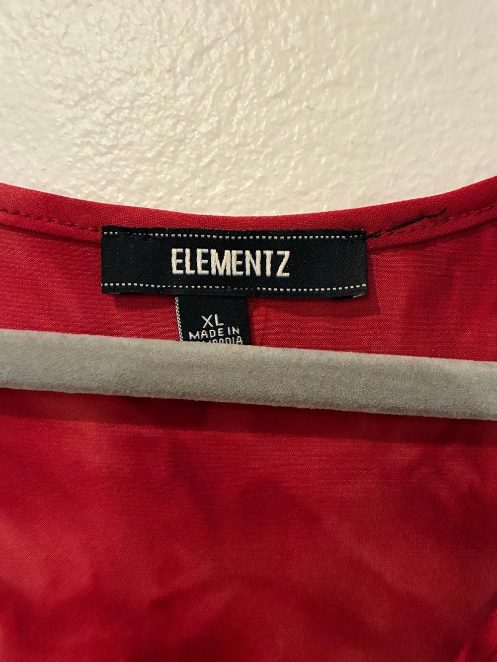 Elementz Red Ruffle Cascade Short-Sleeve Top - Picture 3 of 8